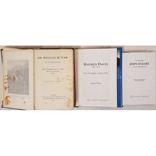 293 - Sir William Butler ..autobio, London 1911, large 8vo, 476 pps. Marcus Burke, John O Leary, Geography... 