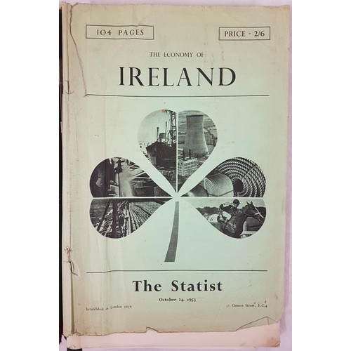 383 - Binder of mss and articles on Irish economics mid 20th century: Economic Survey of Ireland ..The Sta... 