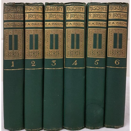 391 - D'Alton, Rev. E. A. History of Ireland from the Earliest time to Present Day, 6 vol. set in original... 