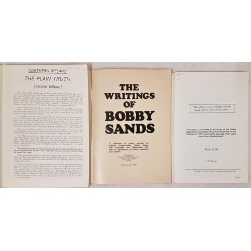 400 - The Writings of Bobby Sands; and two more pamphlets on Northern Troubles (3)