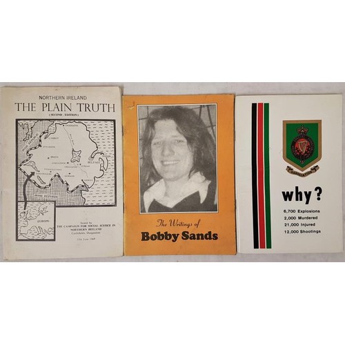 400 - The Writings of Bobby Sands; and two more pamphlets on Northern Troubles (3)