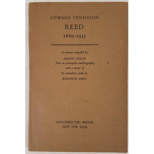 416 - Shane Leslie. E.T. Reed. 1957. Uncorrected Proof copy. Loosely inserted signed manuscript letter fro... 