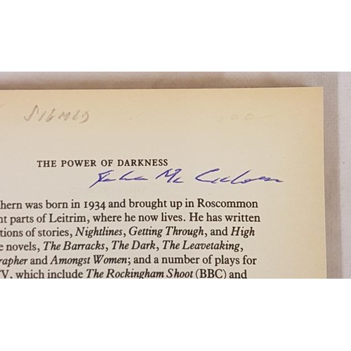 431 - John McGahern. The Power of Darkness. 1991. 1st. Signed by author on half-title page. Scarce McGaher... 