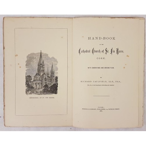 451 - Richard Caulfield Handbook of the Cathedral Church of St. Fin Barre, Cork with engravings and Ground... 