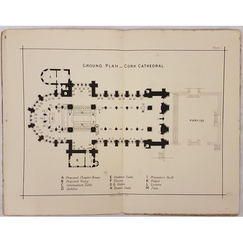 451 - Richard Caulfield Handbook of the Cathedral Church of St. Fin Barre, Cork with engravings and Ground... 