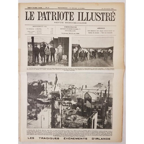 455 - Le Patriote Illustrate. (French Journal) dated 20/12/1920. The cover depicting the heart of Cork cit... 