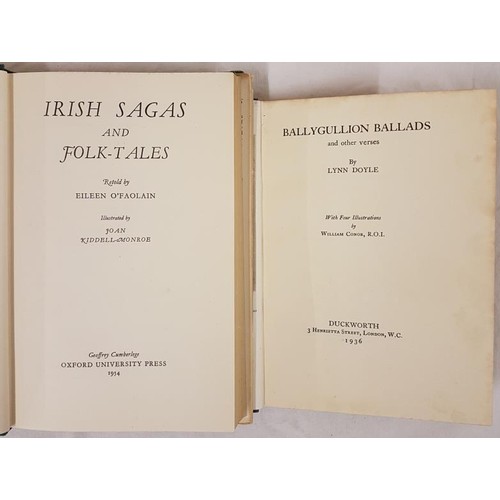 468 - Eileen O’Faolain Irish Sagas & Folk-Tales. 1954. 1st. Illustrated, some in colour; and Lynn Doyl... 