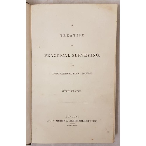 479 - Burr G.D., A Treatise on Practical Surveying and Topographical Plan Drawing with Plates. 2 books bou... 