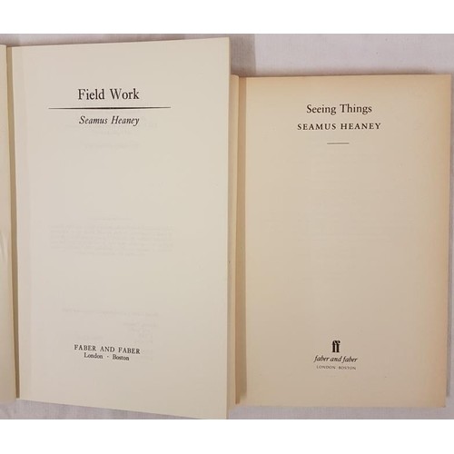 485 - Seamus Heaney. Field Work 1979;  and S. Heaney. Seeing Things 1991. Two first edits in p.b. (2)... 