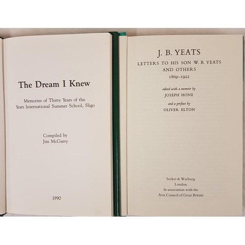 488 - J. McGarry Then Dream I Knew – 30 Years of The Yeats Summer School. 1990/ 1st Illustrated & sign... 