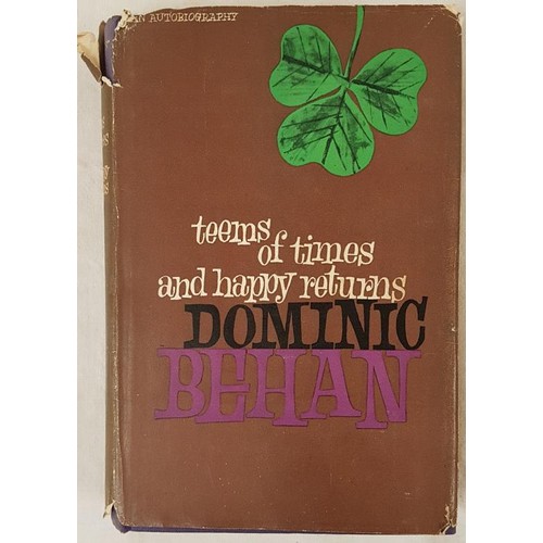 489 - First edition  Dominic Behan  Teems of Times and Happy Returns. Hardcover. Heinmann London 1961. Pag... 