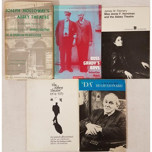 496 - Joseph Holloway's Abbey Theatre and four other books on Irish Theatre (5)