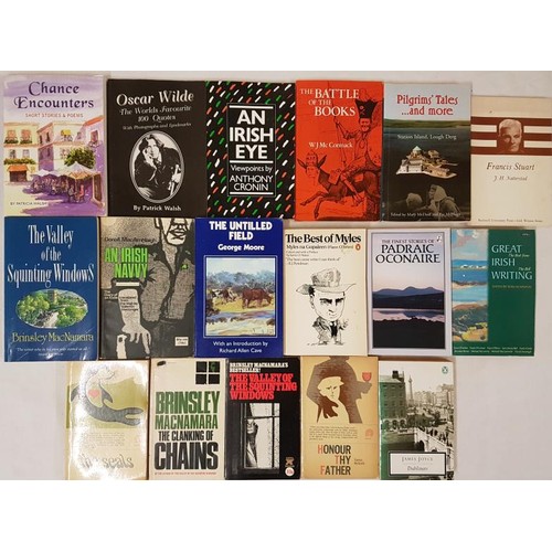 533 - Irish Literature: 17 titles all softcovers, authors include Brinsley Macnamara, Flann O‘Brien, Georg... 