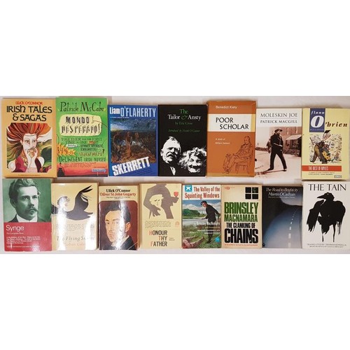 548 - Irish Literature: 15 titles all softcovers, authors include – Ulick O’Connor, Liam O’Flaherty, Patri... 