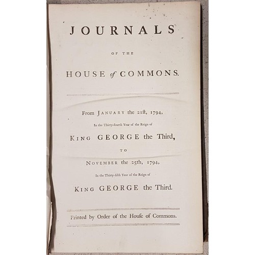 557 - Journals Of The House Of Commons - 8 vols