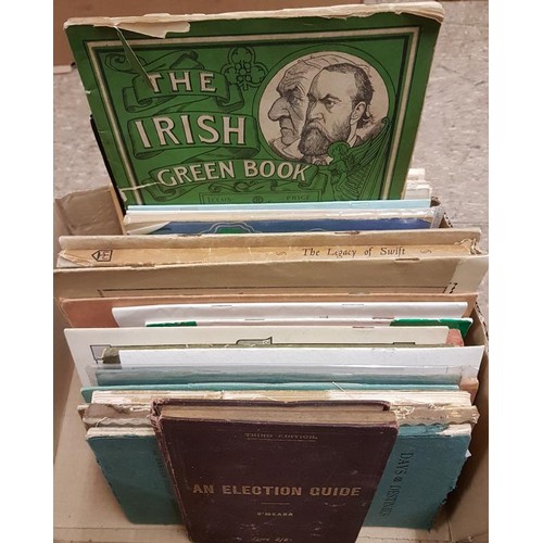 560 - Irish History The Irish Green Book [1886] and a large collection of similar vintage publications, hi... 