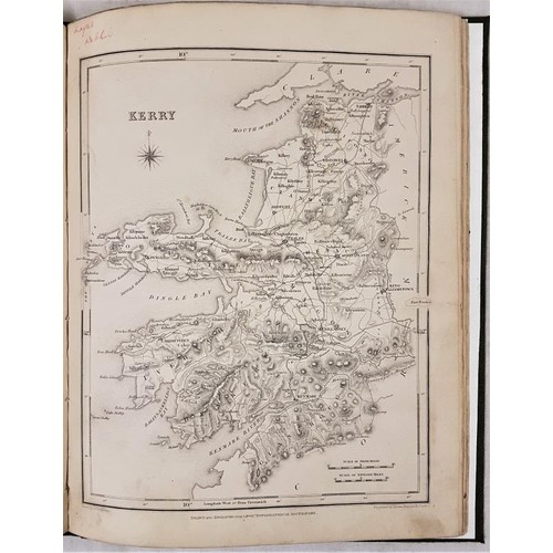 41 - Atlas of Ireland. Map of Ireland and County Maps. Samuel Lewis. 1837 original edition in later cloth... 