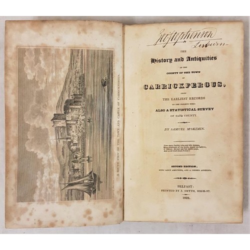 42 - Samuel McSkimin The History and Antiquities of the County of the Town of Carrickfergus. 1823. Illust... 