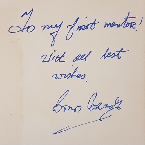9 - Brady, Conor. Guardians Of The Peace, signed 1st edition 1974, in dj with inscription 