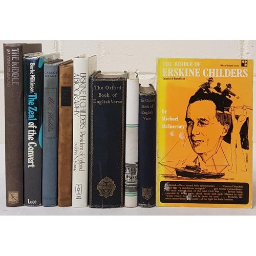 34 - Erskine Childers: A Collection Nine Volumes either from the Library of Erskine Childers or about Ers... 