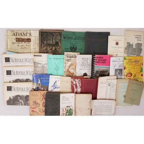 423 - Large Collection of Booklets and Pamphlets: The Patrick Pearse Motel; The Trial of Billy Byrne of Ba... 