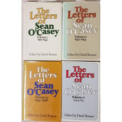 433 - The Letters Of Sean O'Casey edited by David Krause - Vol I 1910-1941; Vol II 1942-1954; Vol III 1955... 