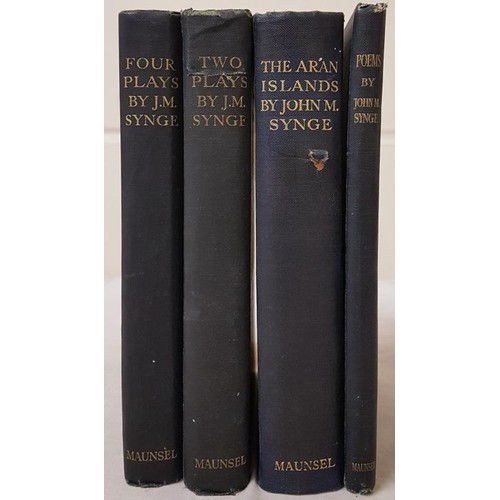 441 - Synge, John Millington. The Aran Islands with Drawings by Jack B Yeats, Maunsell 1911; Two Plays, Ma... 