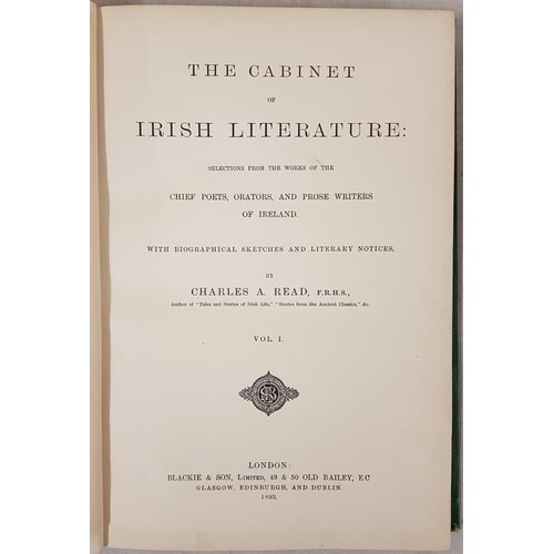 445 - The Cabinet of Irish Literature (4 vols); Tom Burke Of 