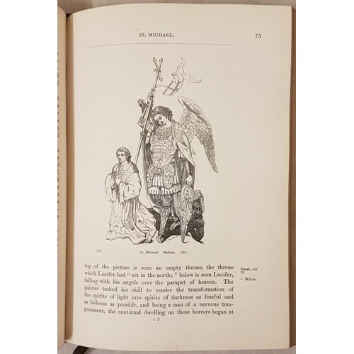 448 - Sacred and Legendary Art by Anna Brownell Jameson. 2 vol set in burgundy half cal and gilt cloth. Lo... 