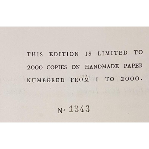 474 - Joyce, James ULYSSES Paris: Published for the Egoist Press, London, by John Rodker, Paris 1922. Limi... 