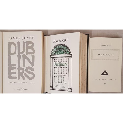 478 - Joyce, James. Dubliners, limited edition, Franklin Library, 1980; Everyman's Library, 1991 and Dubli... 