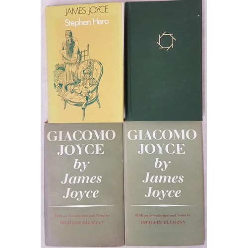 482 - Joyce, James. Giacomo Joyce with an introduction by Richard Ellmann, F&F, 1968, dj x 2; Stephen ... 