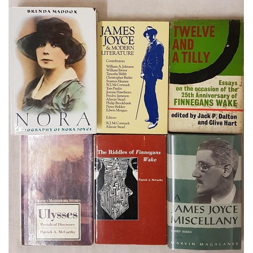 497 - James Joyce Interest - Nora by Brenda Maddox (Signed), dj, 1988, dj; A James Joyce Miscellany by M M... 