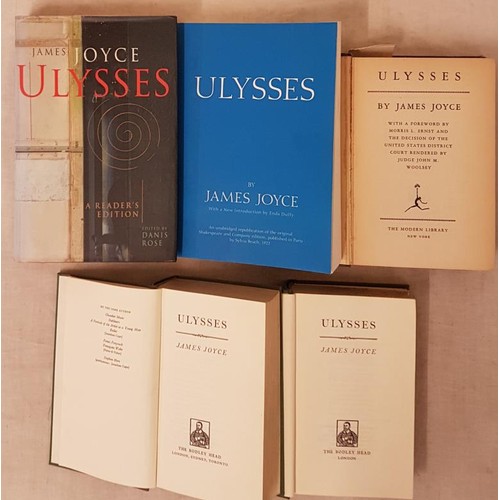 503 - Joyce, James. Ulysses, The Bodley Head, 1962 and also 1967, Ulysses with foreword by Morris L Ernst,... 