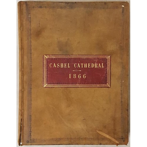 556 - Cashel Cathedral: Album probably a visitor's book with 14 pages of Signatures incl. Desmond Gui... 