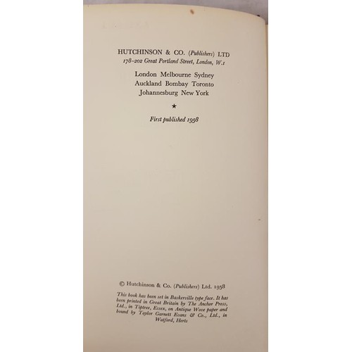 570 - Trevor, William. A Standard of Behaviour, 1st edition of 1st novel 1958. With dust jacket. With book... 