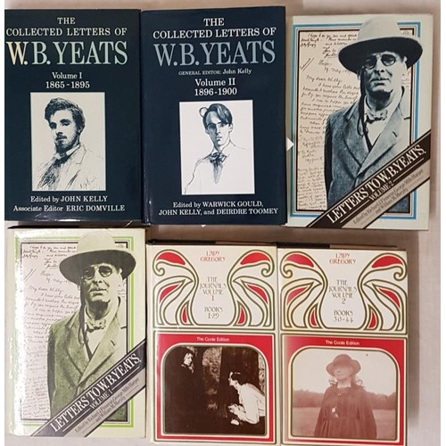 578 - The Collected Letters of W.B. Yeats  Vols I & II;  Lady Gregory's Journals, Vols ... 