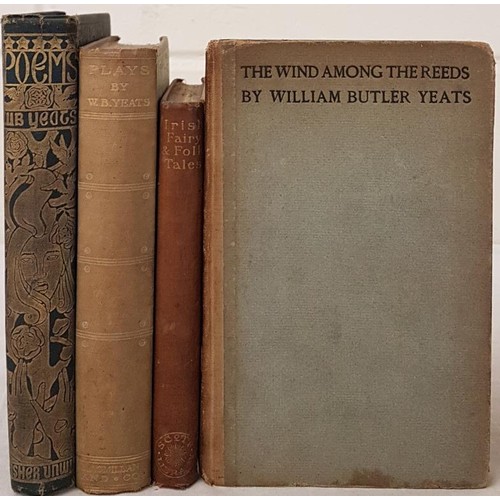 580 - W B Yeats. The Wind Among The Reeds, Elkin Mathews, London, 1903. Fourth Edition. Hardback; Poems by... 