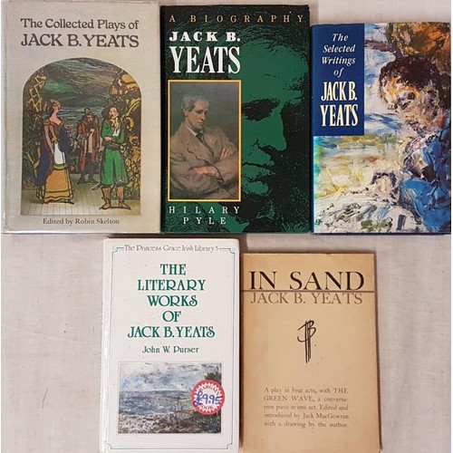 592 - Yeats, Jack B. In Sand. Dublin: Dolmen Press, 1964, dj; The Collected Plays of Jack B Yeats by Skelt... 
