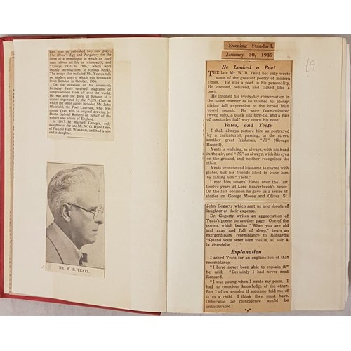 600 - Yeats Family: The Collected Plays of W. B. Yeats, 1973; The Gonne-Yeats Letters 1893-1938; Jack Yeat... 