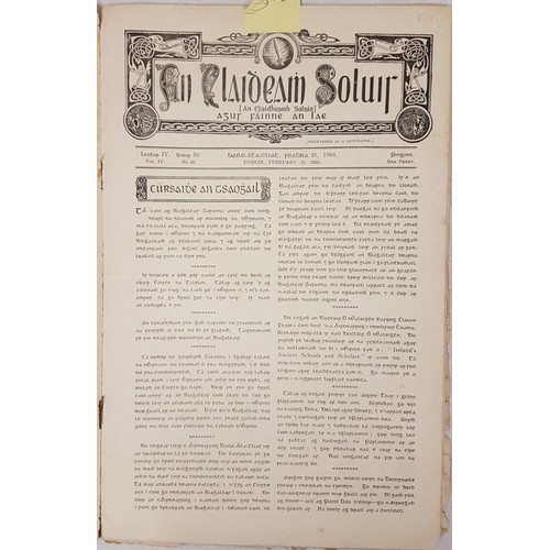 617 - An Claideam Soluis: Dublin, December 1902. Vol. IV No. 39. etc.