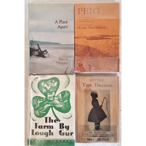 65 - Carbery, Mary. The Farm By Lough Gur. Catholic Book Club 1938, dj; MacMahon, Bryan. Peig The Autobio... 