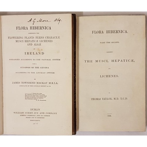 80 - James Townsend Mackay. Flora Hibernica containing the flowering plants, ferns etc. of Ireland. 1836.... 