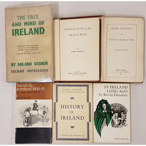 125 - Ussher, Arland. The Face And Mind Of Ireland. Gollancz, 1949, dj; Martineau, Harriet. Biographical S... 