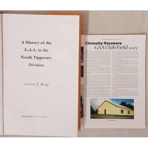 28 - Tipperary G.A.A. - Clonoulty-Rossmore Celebrating The 125th Anniversary of the G.A.A. 1884-2009, pb;... 