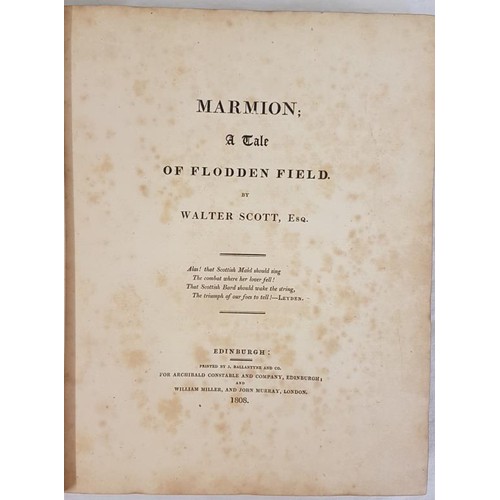 81 - Walter Scott Mannion, A Tale of Flodden Field, 1st Edition, Edinburgh 1808