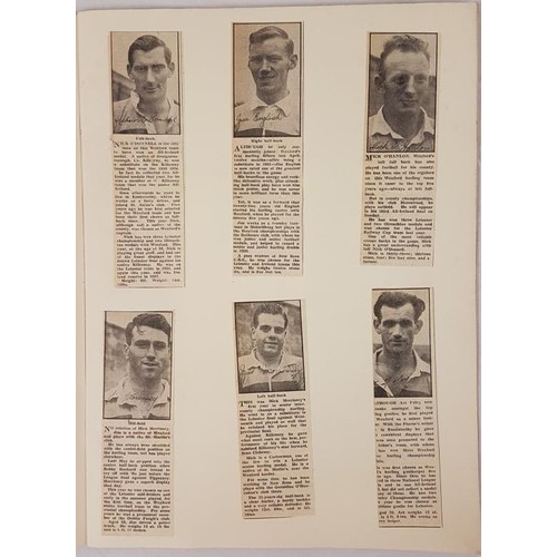 90 - All Ireland Hurling Final: 1955 - Wexford v Galway, 4th September 1955 with photographs of the three... 