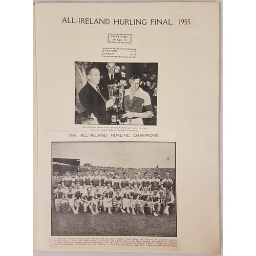 90 - All Ireland Hurling Final: 1955 - Wexford v Galway, 4th September 1955 with photographs of the three... 