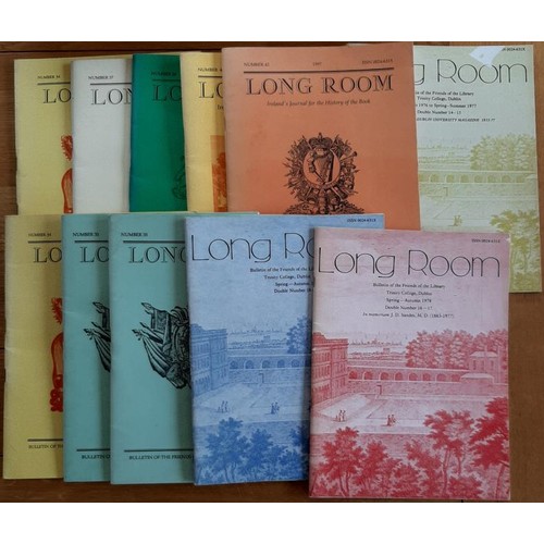 114 - Nine issues The Long Room – Ireland’s Journal for the History of the Book (Published TCD... 