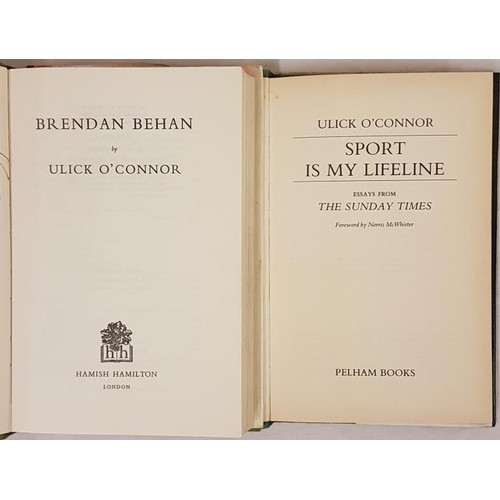 144 - Ulick 0’Connor. Brendan Behan. 1970. 1st Signed inscribed presentation from 0’Connor to Dickie Kings... 